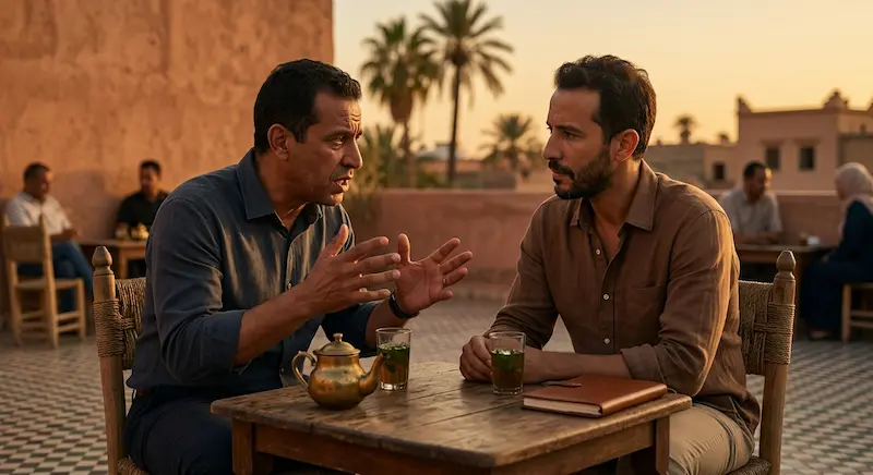 أب مراكشي يشكي همومه عن اختيار أكاديمية كرة القدم لولده في مراكش — واقع الآباء المغاربة 2026.
